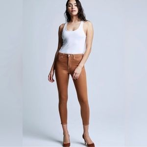 L’AGENCE Cropped Leather Pants